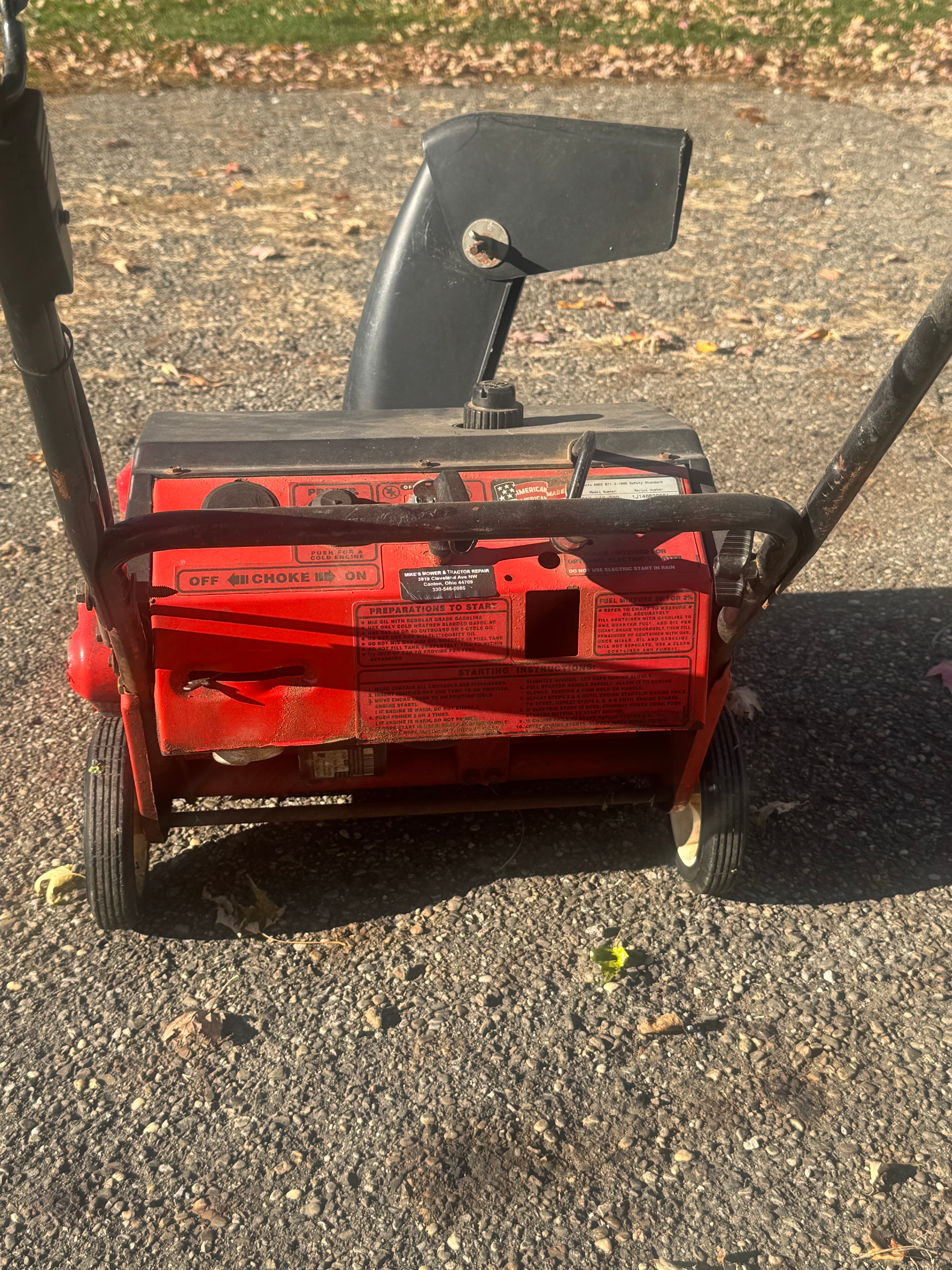 MTD Yard Machine Snow Blower