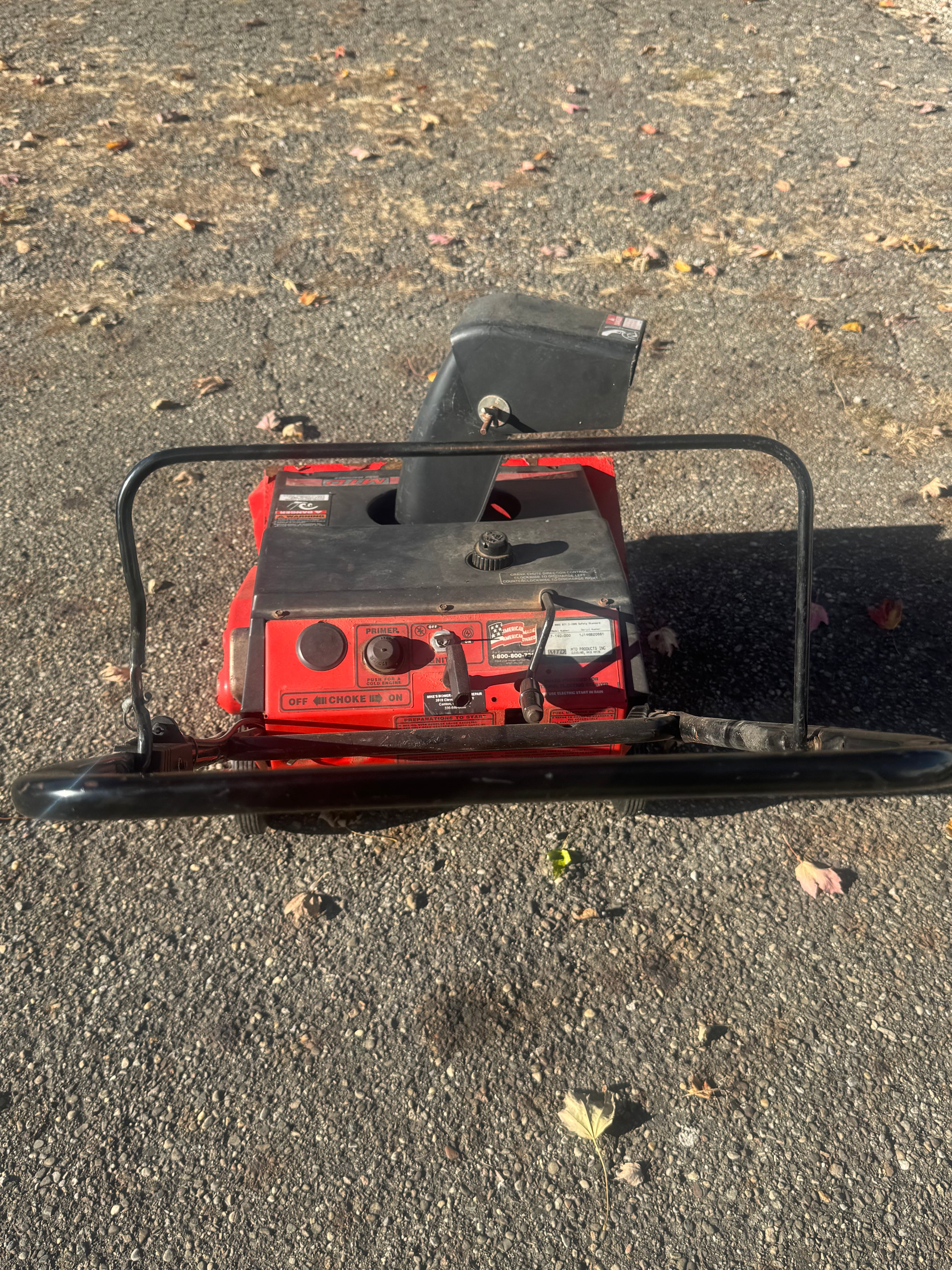 MTD Yard Machine Snow Blower