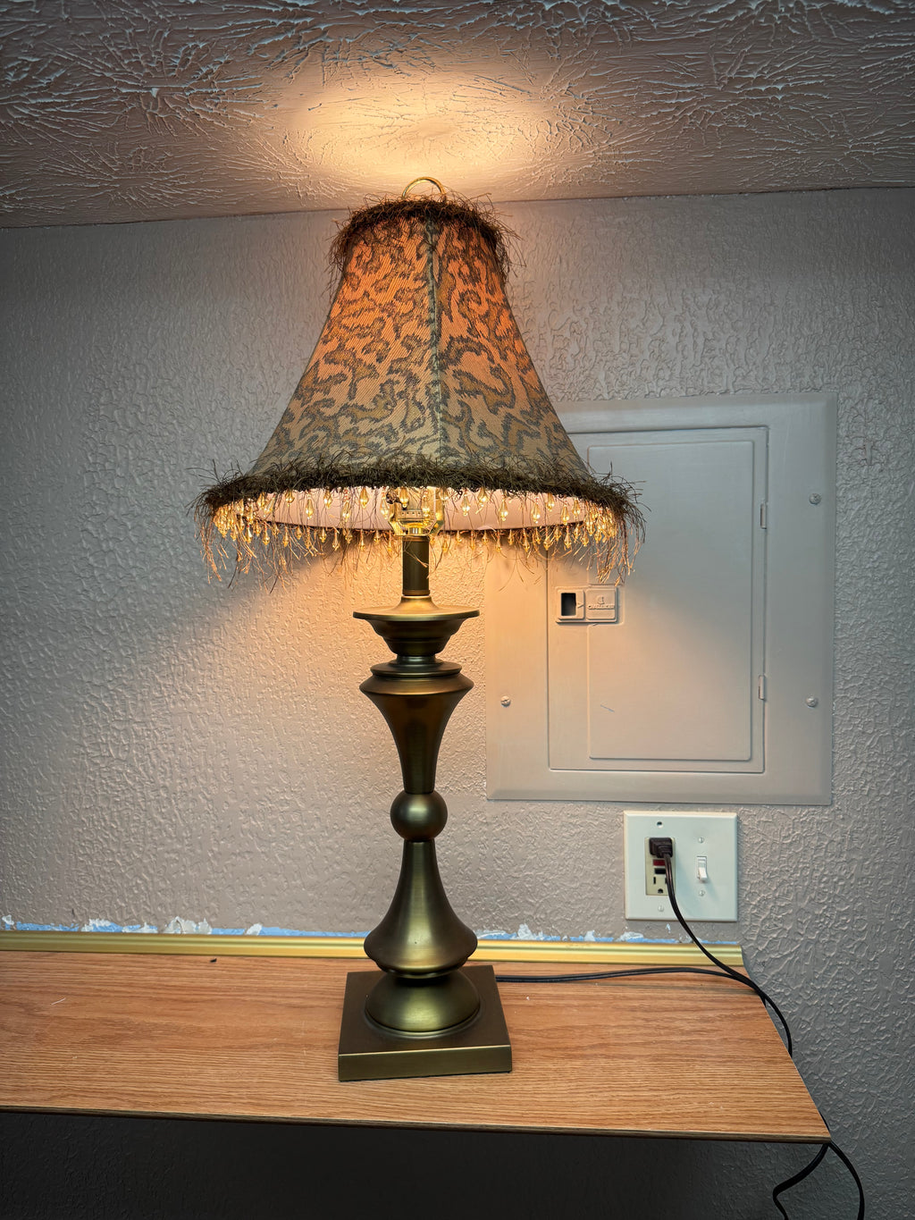 Cheetah Print Table Lamp