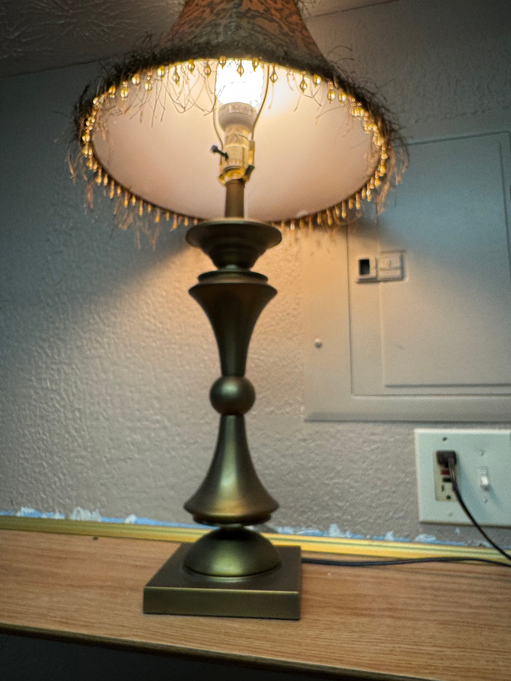 Cheetah Print Table Lamp