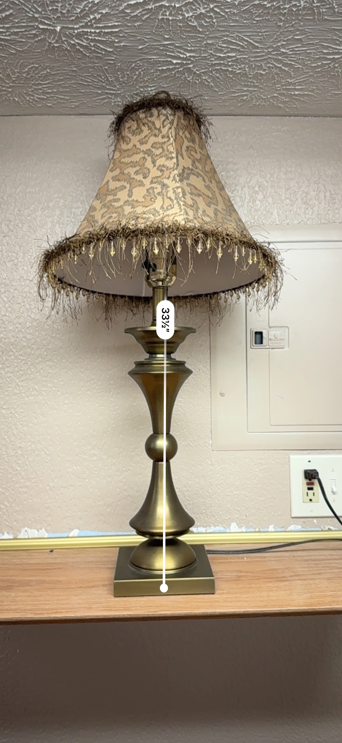 Cheetah Print Table Lamp