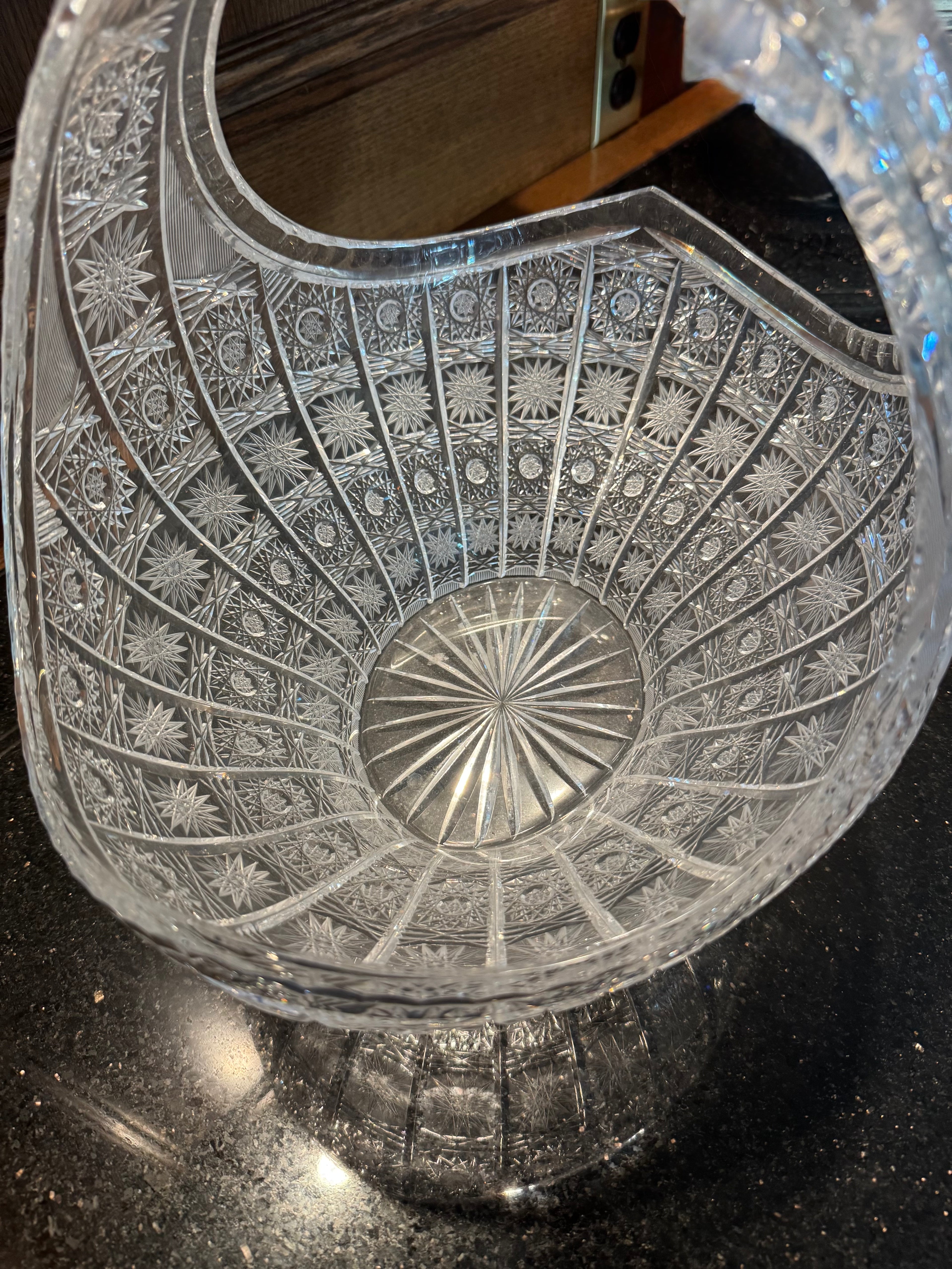 Crystal flower basket