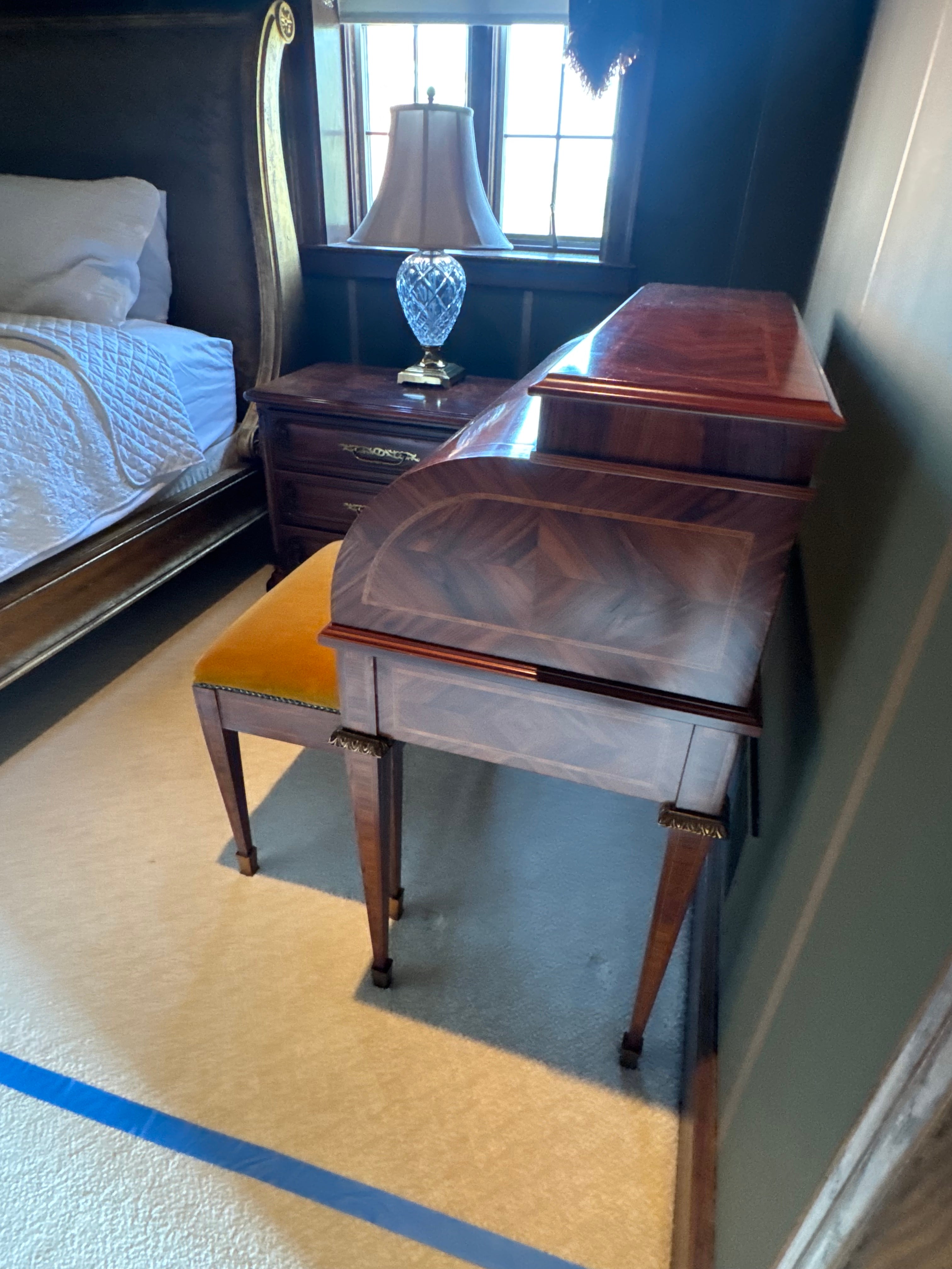 Antique  Cylinder desk w/ Bench