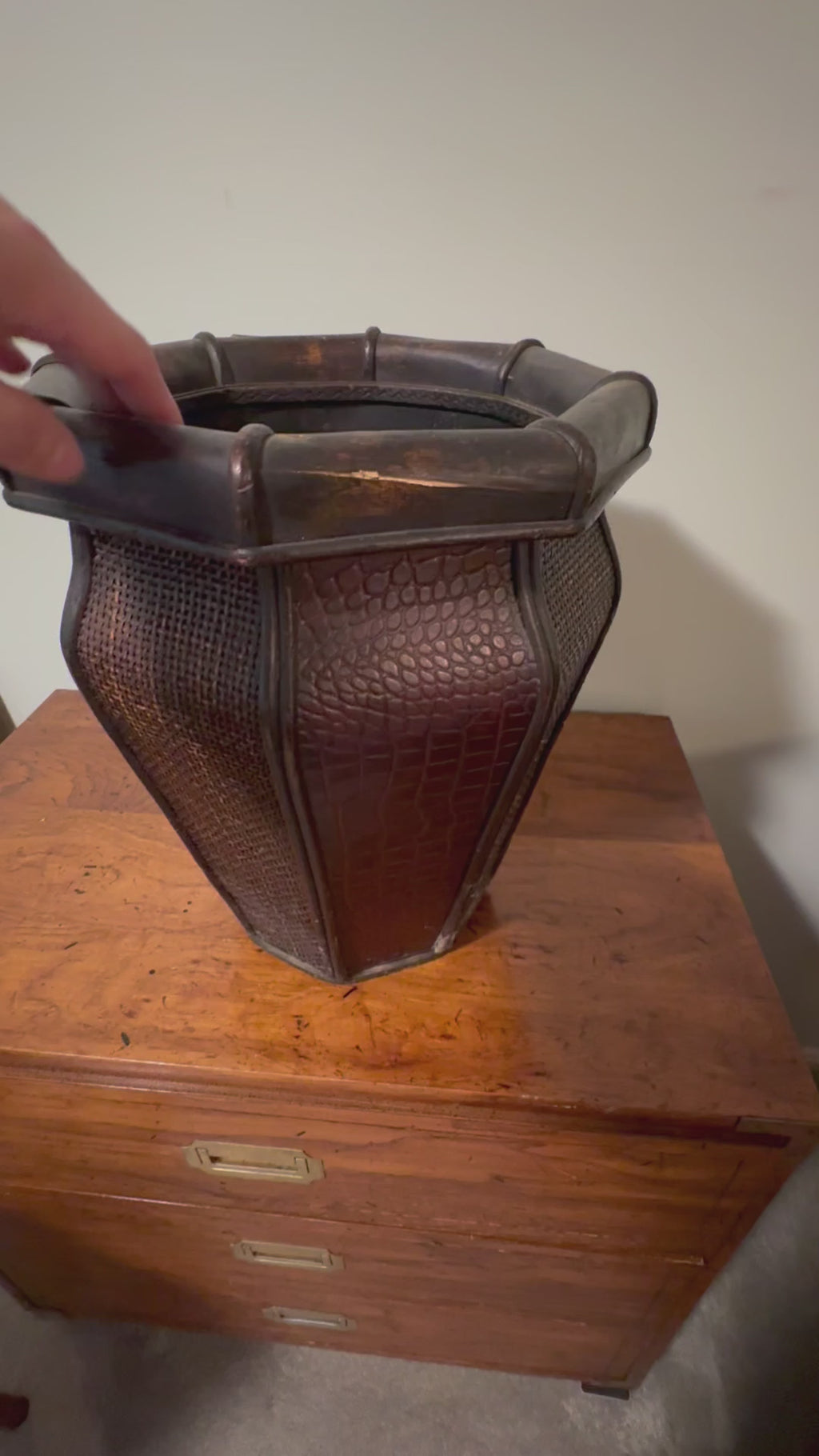 Weave Panel Decorative Planter