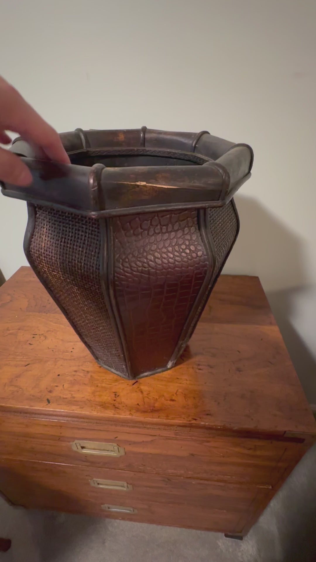 Weave Panel Decorative Planter